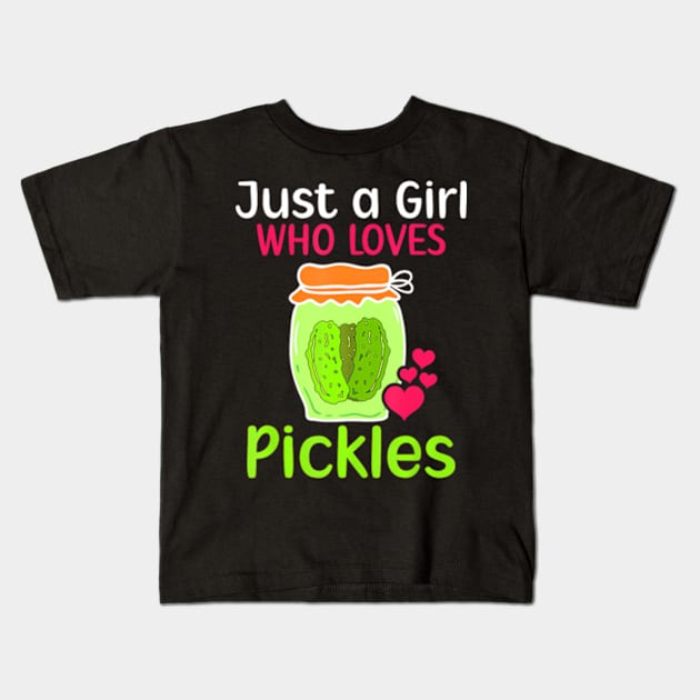 Pickle Cucumber Kids T-Shirt by ZoeySherman